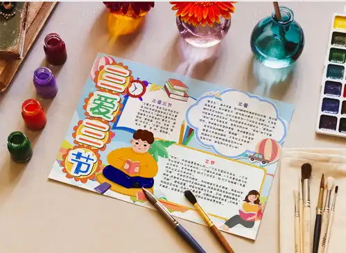 卡通三爱三节手抄报word模板下载熊猫办公