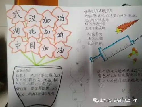 小手拉大手,手绘防疫战高新区第二小学师生在行动系列3