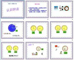 二下雨了认识钟表课件导学案试卷青岛版六三制一年级下册数学二下雨了认识钟表ppt资源下载21数学教育网