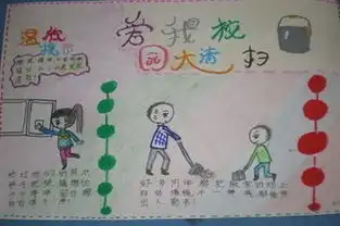 扫地手抄报的字怎么写