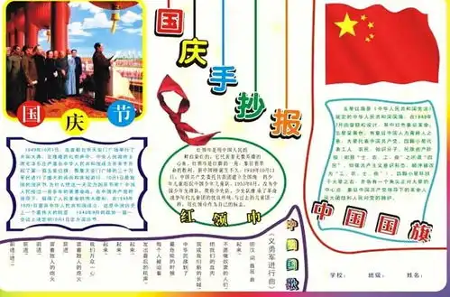 孩子国庆手抄报作业就靠它了赶紧收藏