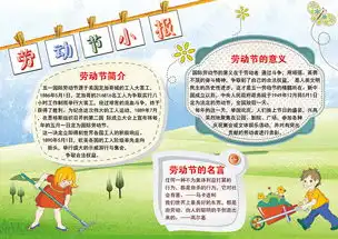 小学生五一劳动节学生手抄报小报psd模板图片下载