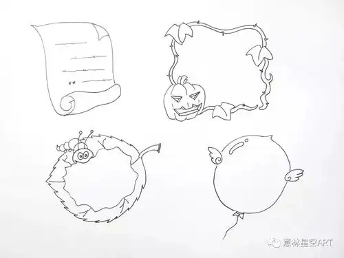 手抄报素材边框2拓展思维的发散练习