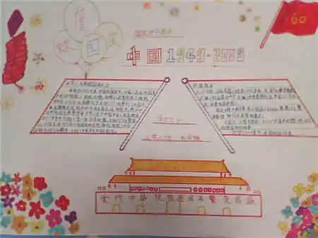 国庆节手抄报中国面孔