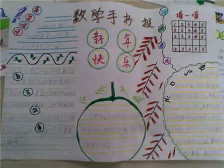 元旦手抄报又长了一岁