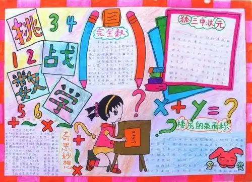 小学数学手抄报,给孩子收藏起来