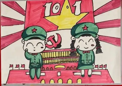 中秋国庆主题儿童画手抄报黑板报合集