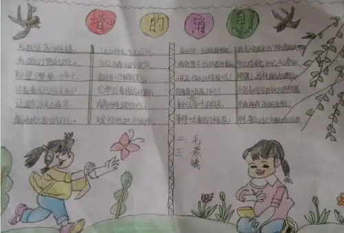 2019年关于美丽新年的手抄报五年级