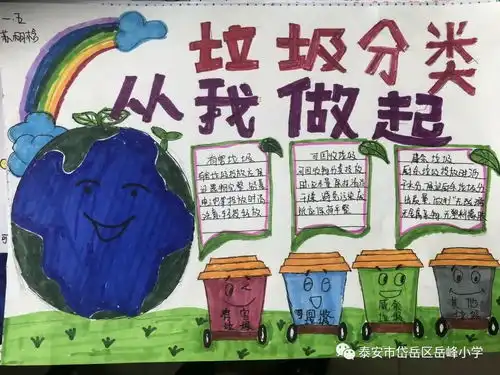 垃圾分类我先行,争做环保小先锋岳峰小学五彩中队垃圾分类主题活动纪实