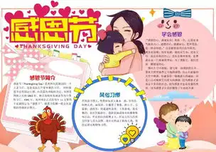 今天感恩节,感谢有你超全习俗手抄报,为孩子存一份