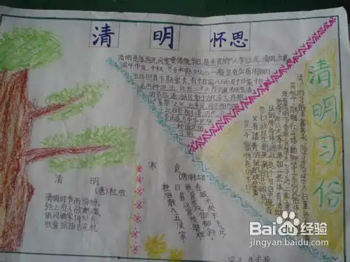 清明节手抄报清明习俗之射柳