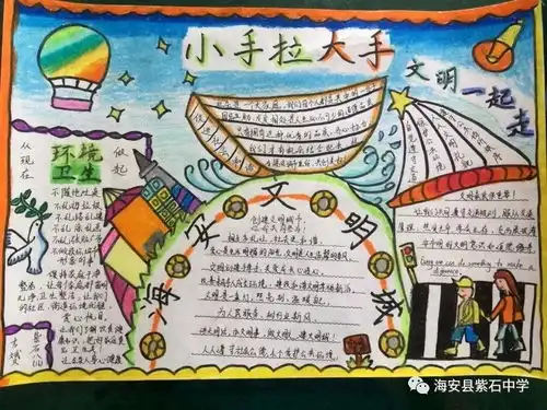 小手拉大手,文明一起走手抄报比赛结果出炉了