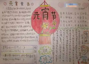 小学手抄报系列元宵节手抄报