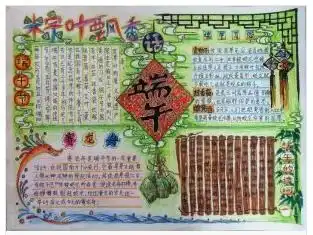 端午节的手抄报