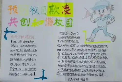 预防校园欺凌共创和谐校园手抄报内容