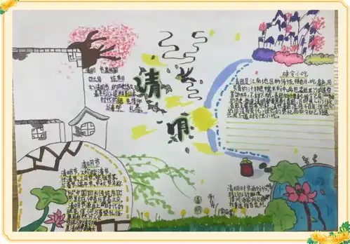 虞城县实验小学清明节语文特色作业展