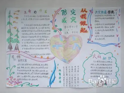 防震减灾手抄报