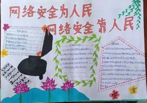 网络安全为人民,网络安全靠人民少年儿童手抄报大赛作品第三期展播,为你喜欢的作品投票吧