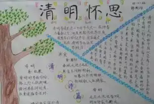 关于清明节手抄报图片