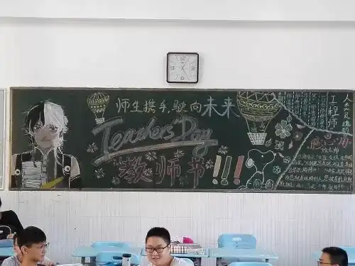 合肥一六八中学高一年级教师节板报评比