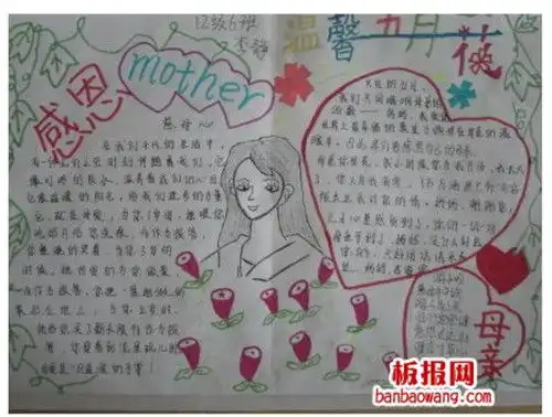母爱手抄报版面设计