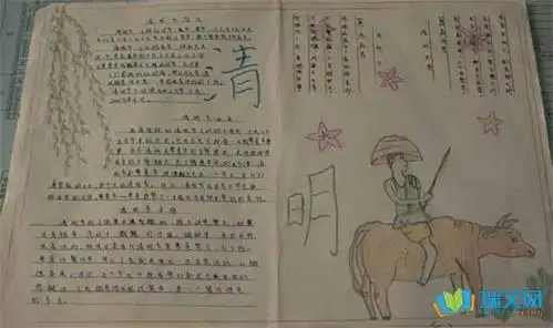 小学生清明节手抄报