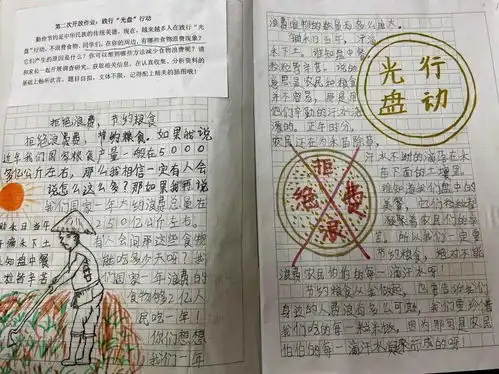 小学部光盘行动垃圾分类,翰林小学生有话说