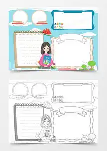 小学生英语手抄报word模板下载精品小学生英语手抄报word大全熊猫办公