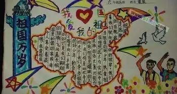 我的祖国手抄报图片