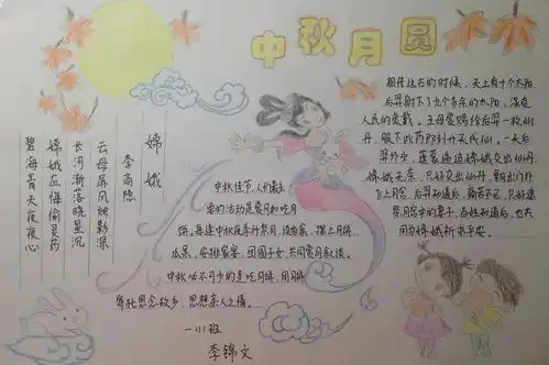 手抄报中秋节来历习俗诗词谚语手抄报范文合集,为孩子收藏感受传统文化