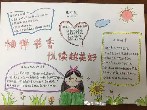 缤纷才艺优秀视听作品展19相伴书香,悦读越美好手抄报优秀作品选三