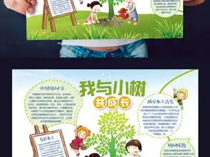 春天植树节小报环保绿色手抄电子小报图片素材psd模板下载45.85mb植树节手抄报大全节日手抄报