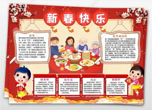 寒假必备2020春节精美手抄报模板文字素材合集,免费下载