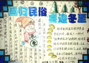 关于冬至手抄报图片内容