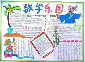 谁能帮我设计一份电子手抄报题目数学乐园