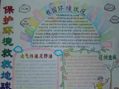 保护环境手抄报我爱大自然