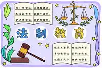 如何画法制手抄报