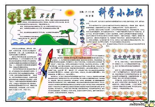 电子手抄报下载科学小知识