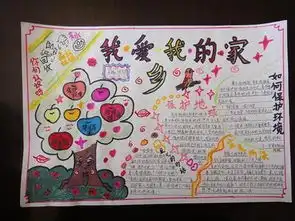 手抄报走进长白山领略家乡风采图片