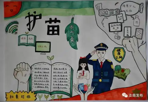 汝南县2023年中小学生护苗绿书签手抄报优秀绘画作品展小学组