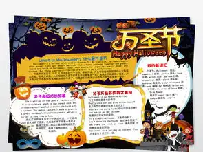 万圣节英文小报万圣节英语word手抄小报图片素材其他大全worddoc模板下载51.07mb节日手抄报