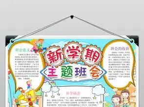 大气新学期主题班会手抄报word模版图片素材wps模板下载2.54mb其他大全