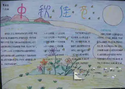 中秋节手抄报关于中秋节手抄小报