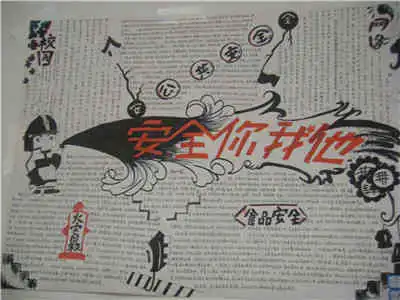 手抄报版面设计图干粉灭火器