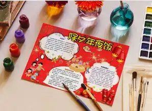喜庆春节除夕年夜饭小报手抄报word模板下载docx格式熊猫办公