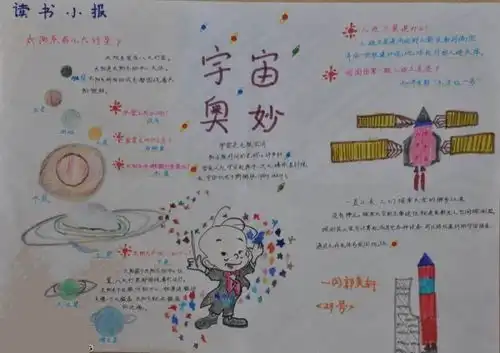 宇宙知识知多少手抄报