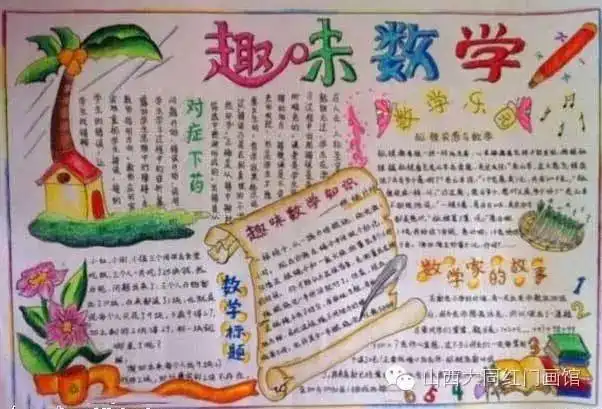 探索数学世界,全国数学获奖手抄报集锦
