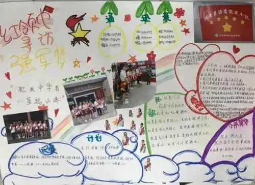 南京国防园教你制作雏鹰假日小队手抄报啦