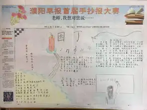 濮阳早报首届手抄报大赛投票开始啦,谁拿大奖你说了算