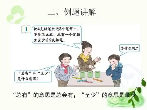 人教版数学六年级下册5数学广角鸽巢问题例1例2例3课件24张ppt